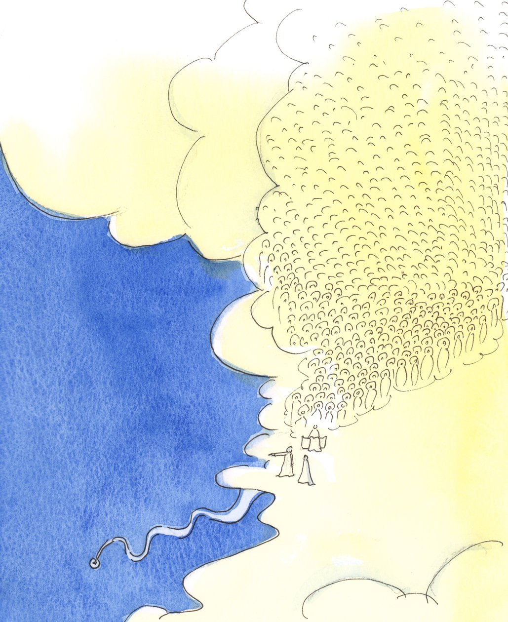 Taivas on niin laaja, että sen korkeuksista näkee kuinka pieni maa on ja kuinka lyhyt elämä maan päällä, 2003 (paperilla) tekijältä Elizabeth Wang
