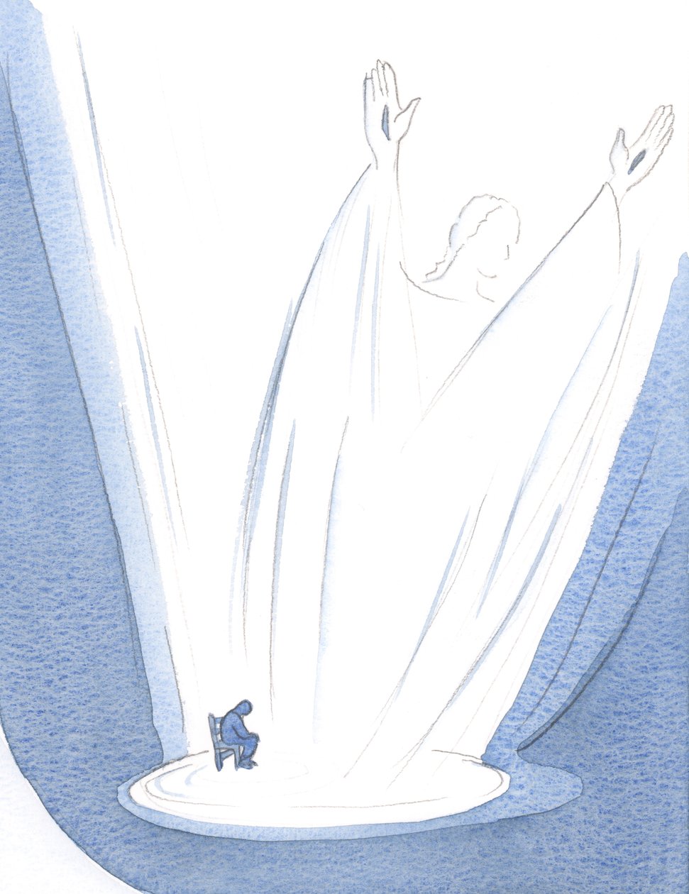Näin, että Kristuksen rukous, joka nousee väsymyksestäni, on jättimäinen ja loistava., 2000 (paperilla) tekijältä Elizabeth Wang