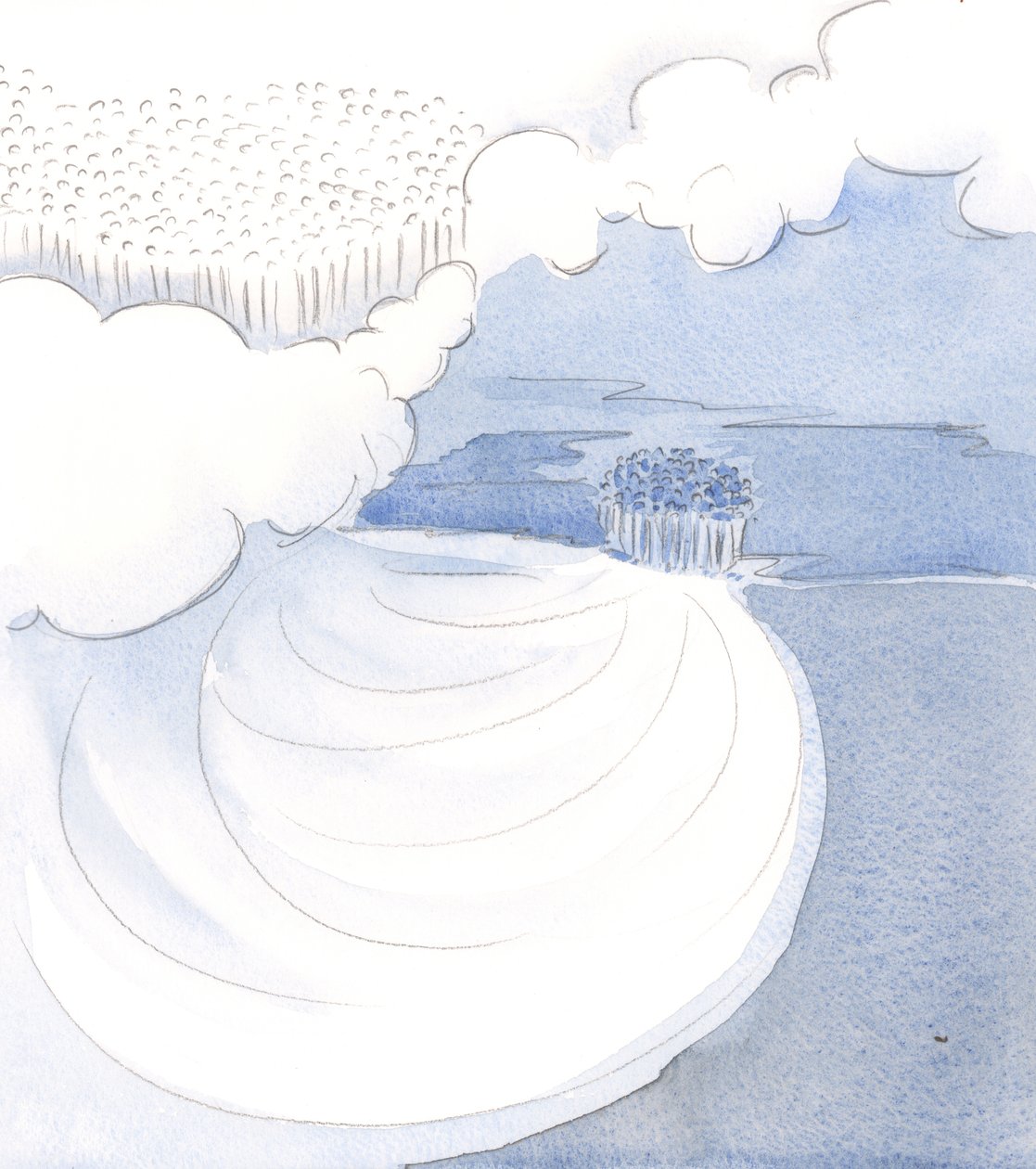 Näin sielun "laajentuvan", sydämen nousevan korkealle, paikallisten ja henkilökohtaisten huolenaiheiden yläpuolelle, syleilemään myös monia muita ihmisiä., 2001 (paperilla) tekijältä Elizabeth Wang