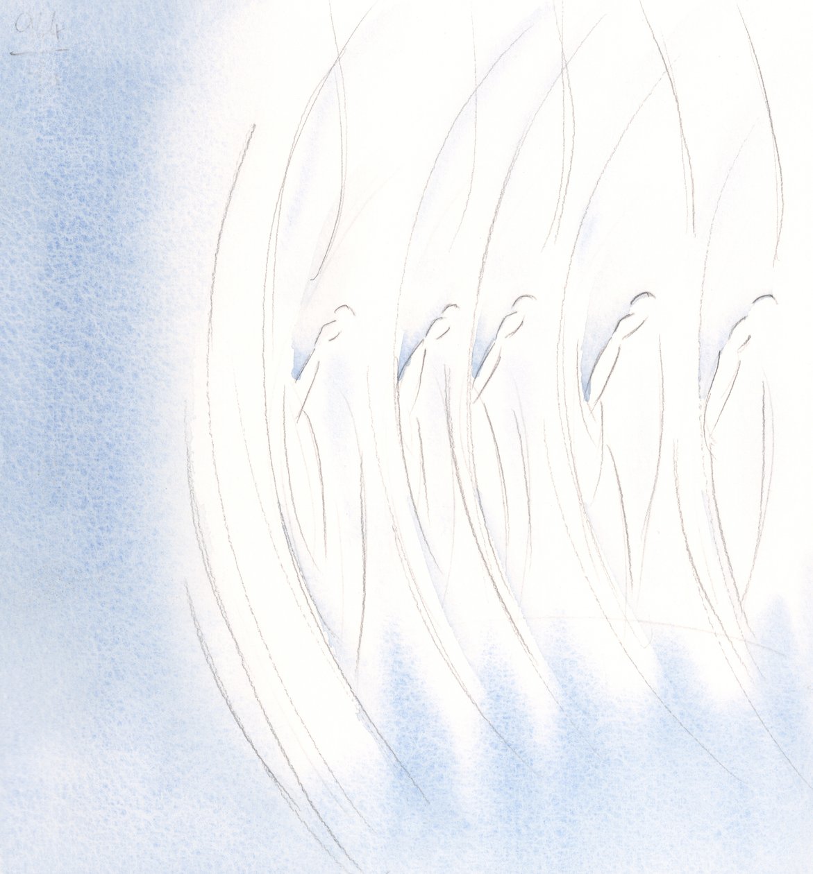 Illalla näin, että pyhä enkelijoukko oli kuin yksi, tehdessään ristinmerkkiä., 2000 (paperilla) tekijältä Elizabeth Wang