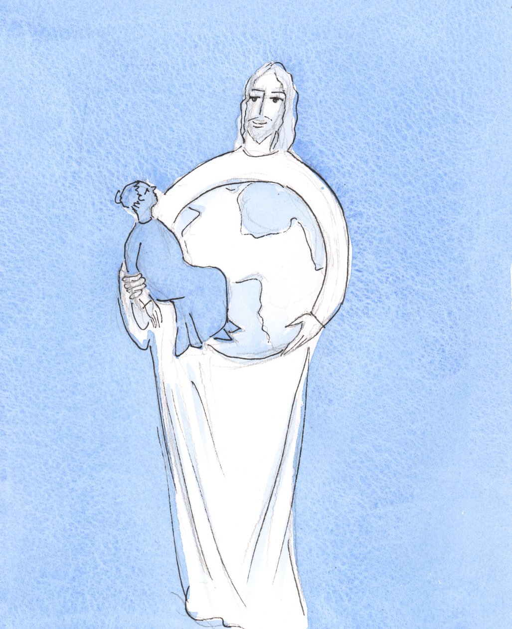 Se on Kristus, joka - Isän ja Pyhän Hengen kanssa - pitää minut olemassaolossa, kuten Hän pitää koko maailman olemassaolossa, 2004 (paperilla) tekijältä Elizabeth Wang
