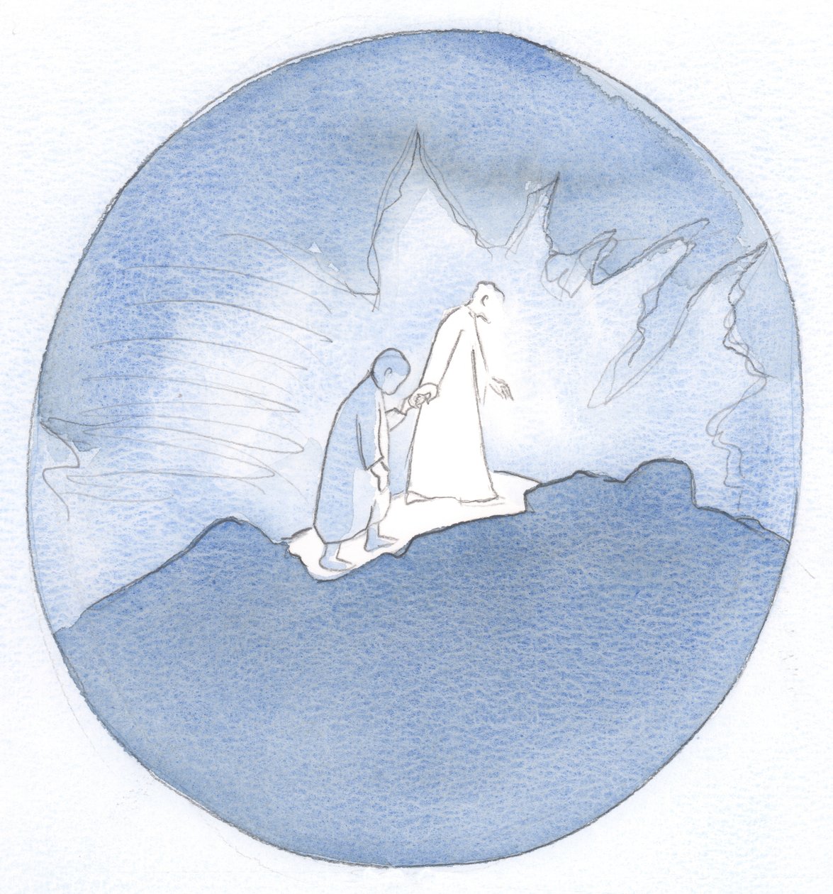 Se on ilon aihe - ja etuoikeus - saada kulkea polkua, jonka Jeesus kulki, käsi kädessä ylösnousseen Herramme kanssa., 2001 (paperilla) tekijältä Elizabeth Wang