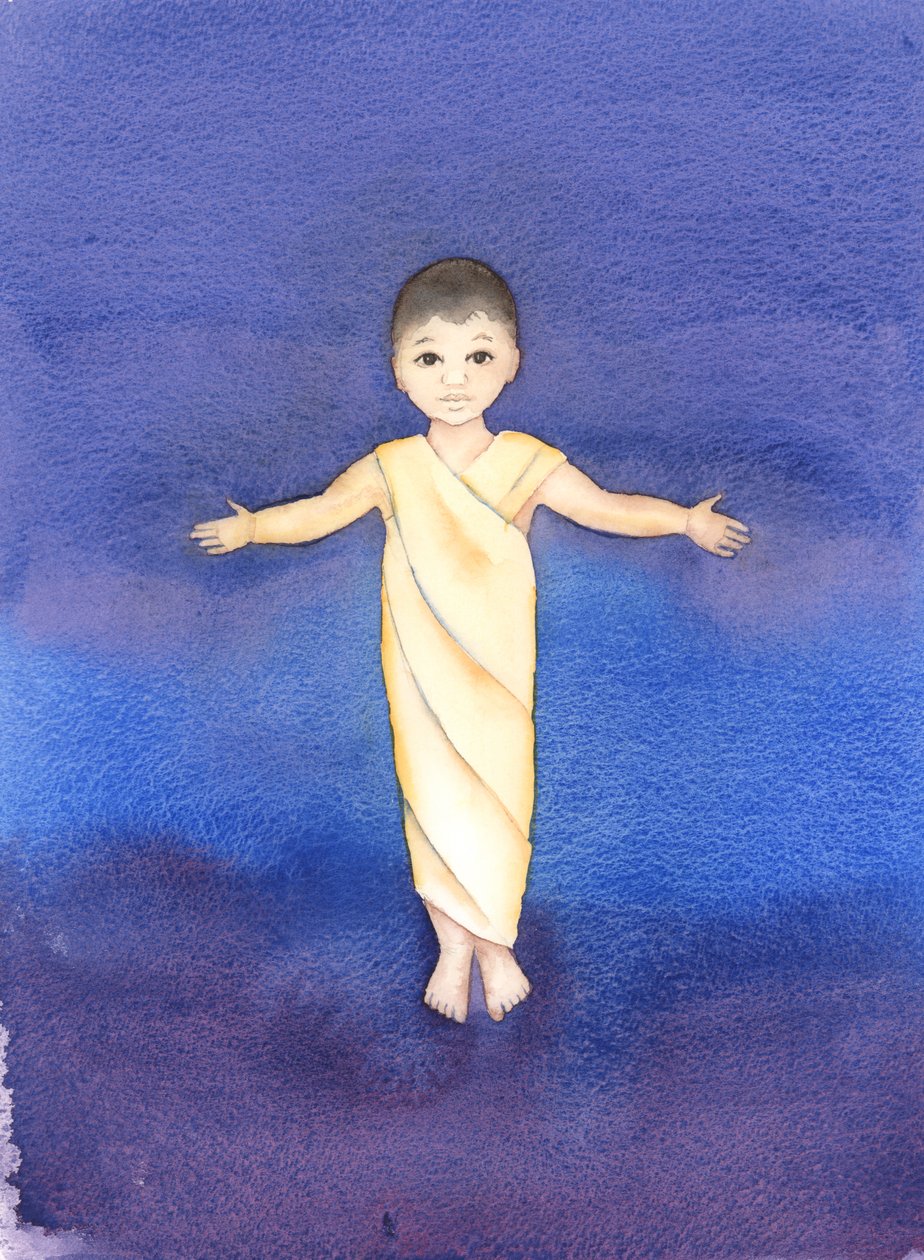 Jeesus Kristus on tosi Jumala, joka otti ihmisluonnon haltuunsa, ja hänellä on nöyryys ja hyvyys tulla keskuuteeni lapsena, 2003 (paperilla) tekijältä Elizabeth Wang