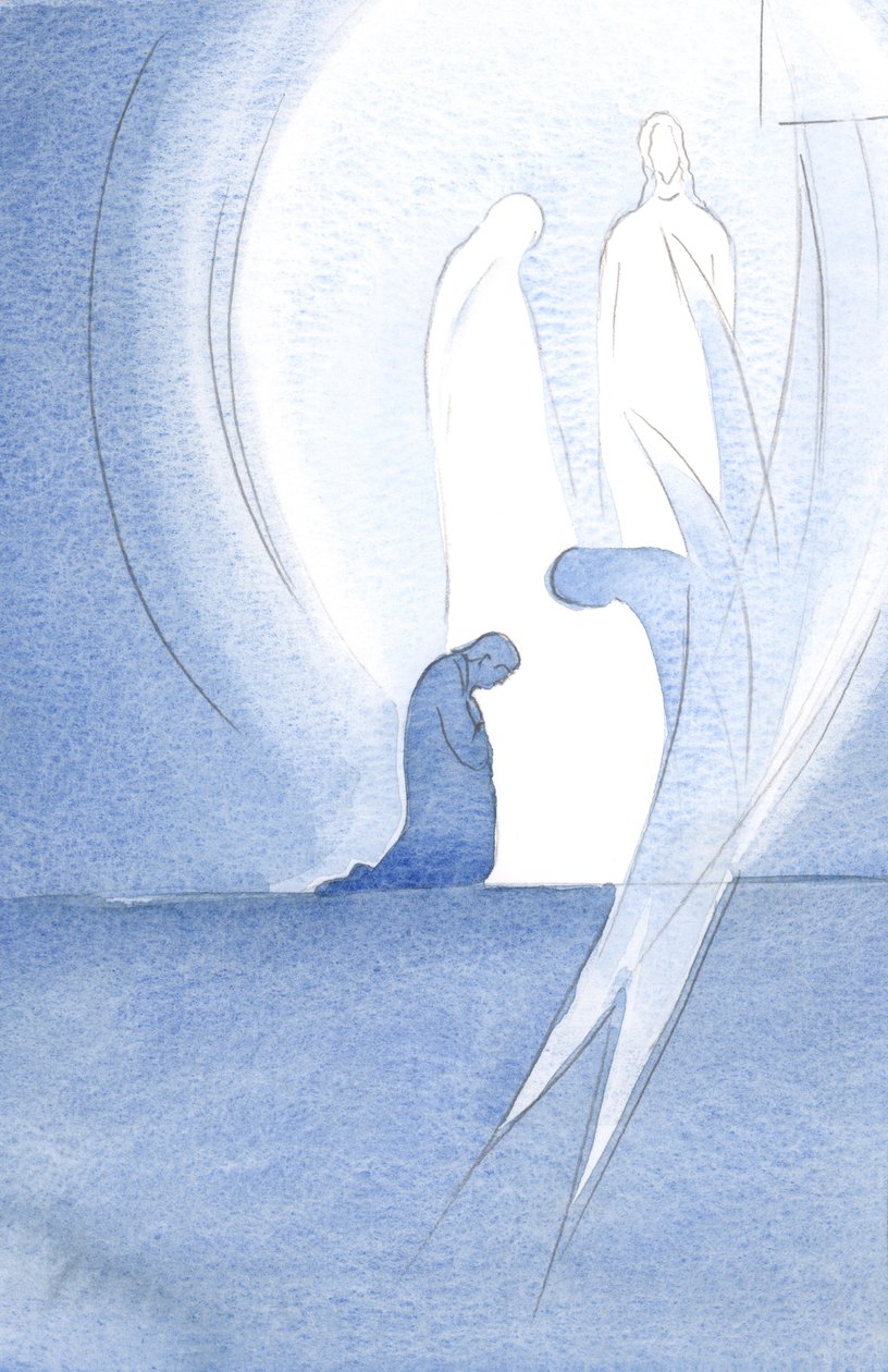 Jeesus tuli sielulleni Pyhän äitinsä kanssa pyhässä ehtoollisessa, näkymätön, ja enkelini liittyi Isän ylistykseen, 2000 (paperilla) tekijältä Elizabeth Wang