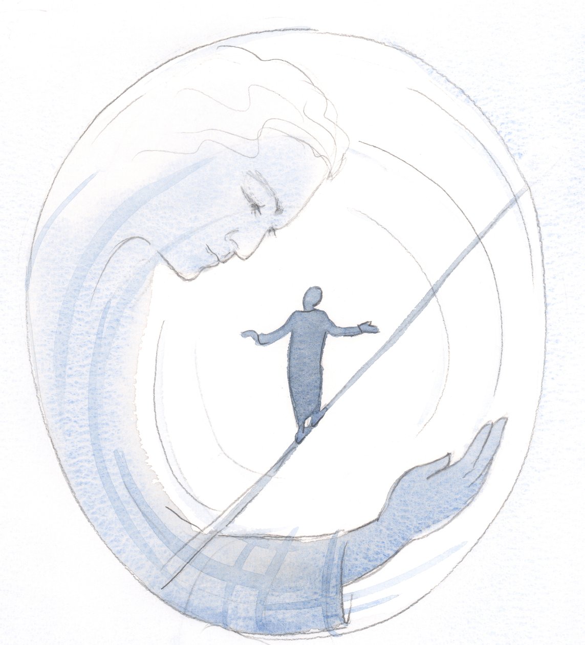 Jeesus voi auttaa meitä säilyttämään tasapainomme, kun olemme joutumassa ylpeyteen tai epätoivoon, 2000 (paperilla) tekijältä Elizabeth Wang