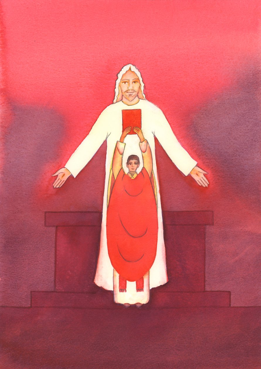 Jeesus itse puhuu meille pyhien kirjoitusten kautta, varsinkin kun evankeliumia julistetaan messussa, 2003 (paperilla) tekijältä Elizabeth Wang
