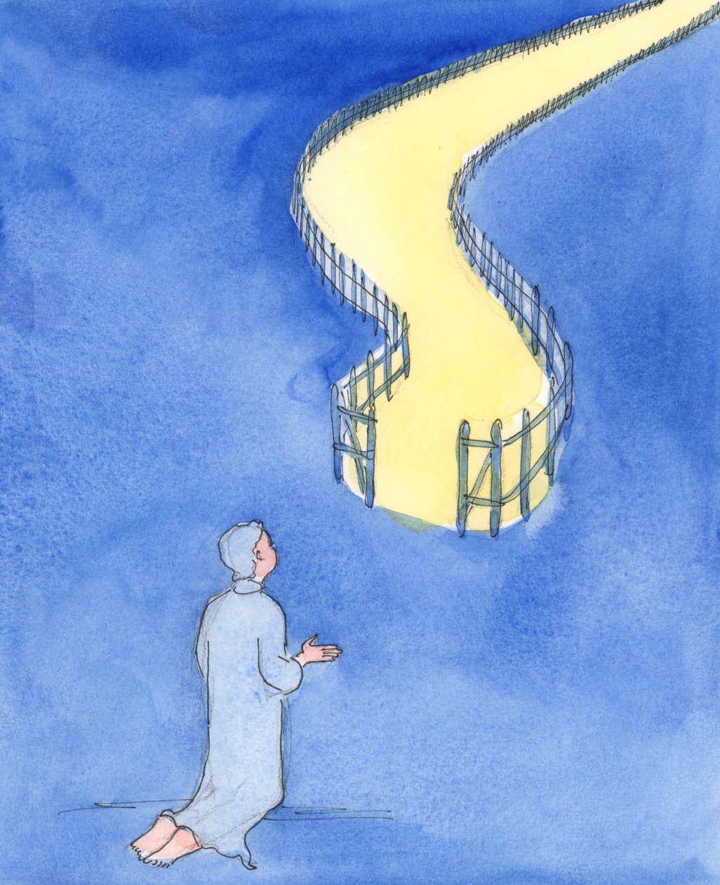 Jeesus sanoi, että se on kapea portti, joka vie elämään, ja kova tie, 2004 (paperilla) tekijältä Elizabeth Wang