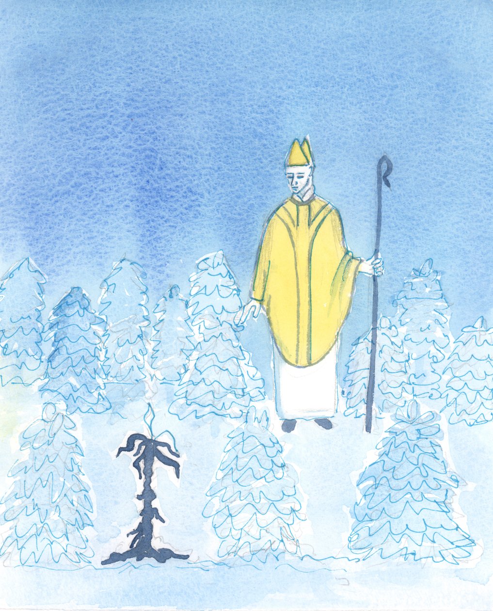 Vain piispa, joka menee kansansa joukkoon, voi nähdä, mitkä hänen puutarhansa "kasvit" eivät ole terveitä vaan sairaita, 2003 (paperilla) tekijältä Elizabeth Wang