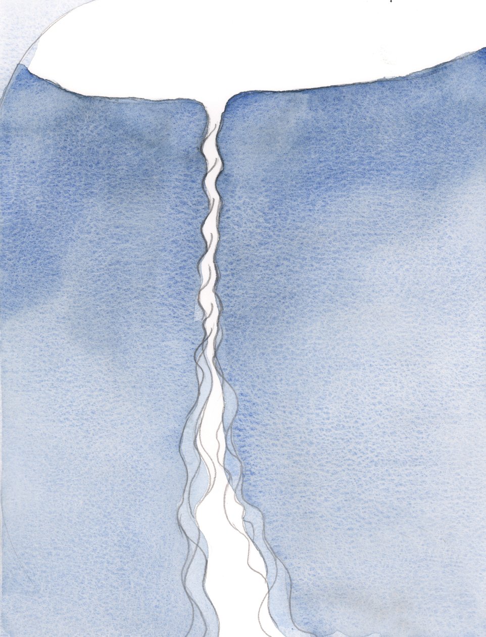 Yksi rukouksemme Kristuksessa kohoaa taivaaseen asti; se on kuin taivaallisen elämän ja armon napanuora., 2001 (w/c paperilla) tekijältä Elizabeth Wang