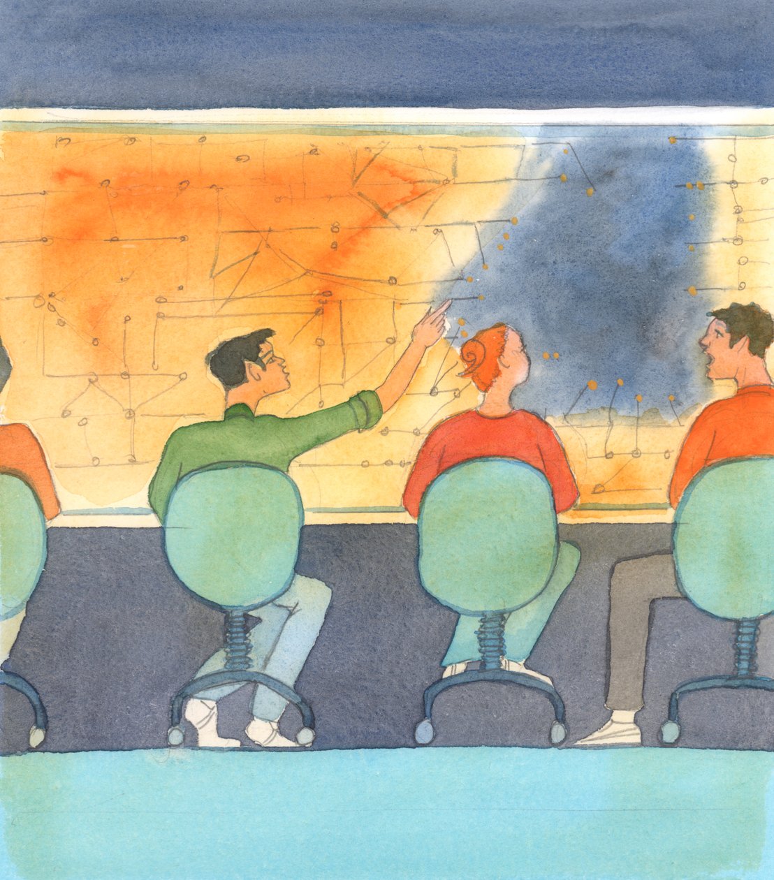 Osa maapallosta lepää pimeässä, jälleen, 2004 (paperilla) tekijältä Elizabeth Wang