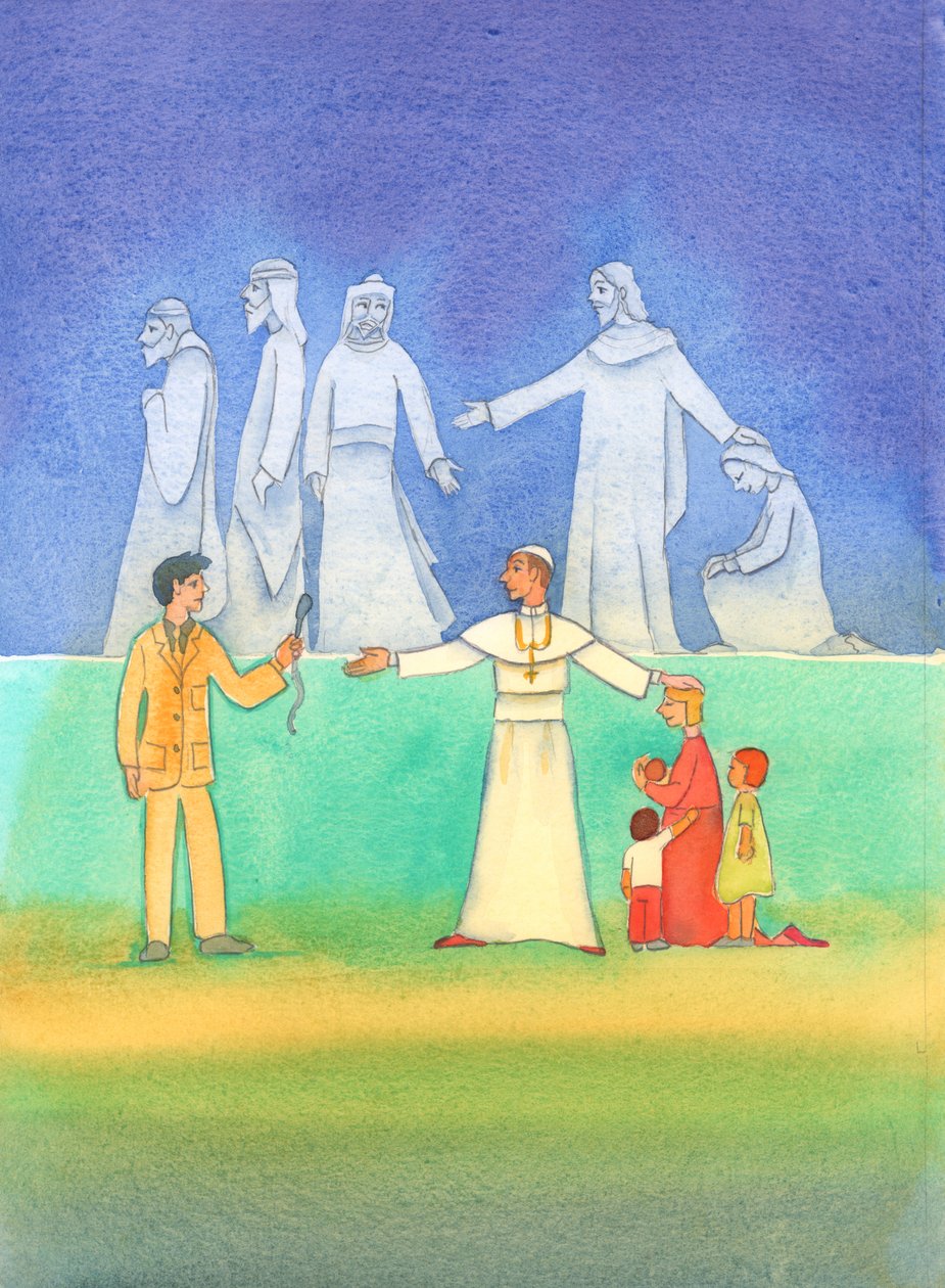Viimeaikaiset paavit, kuten edeltäjänsä, puhuvat totuutta moraalista, 2006 (paperilla) tekijältä Elizabeth Wang