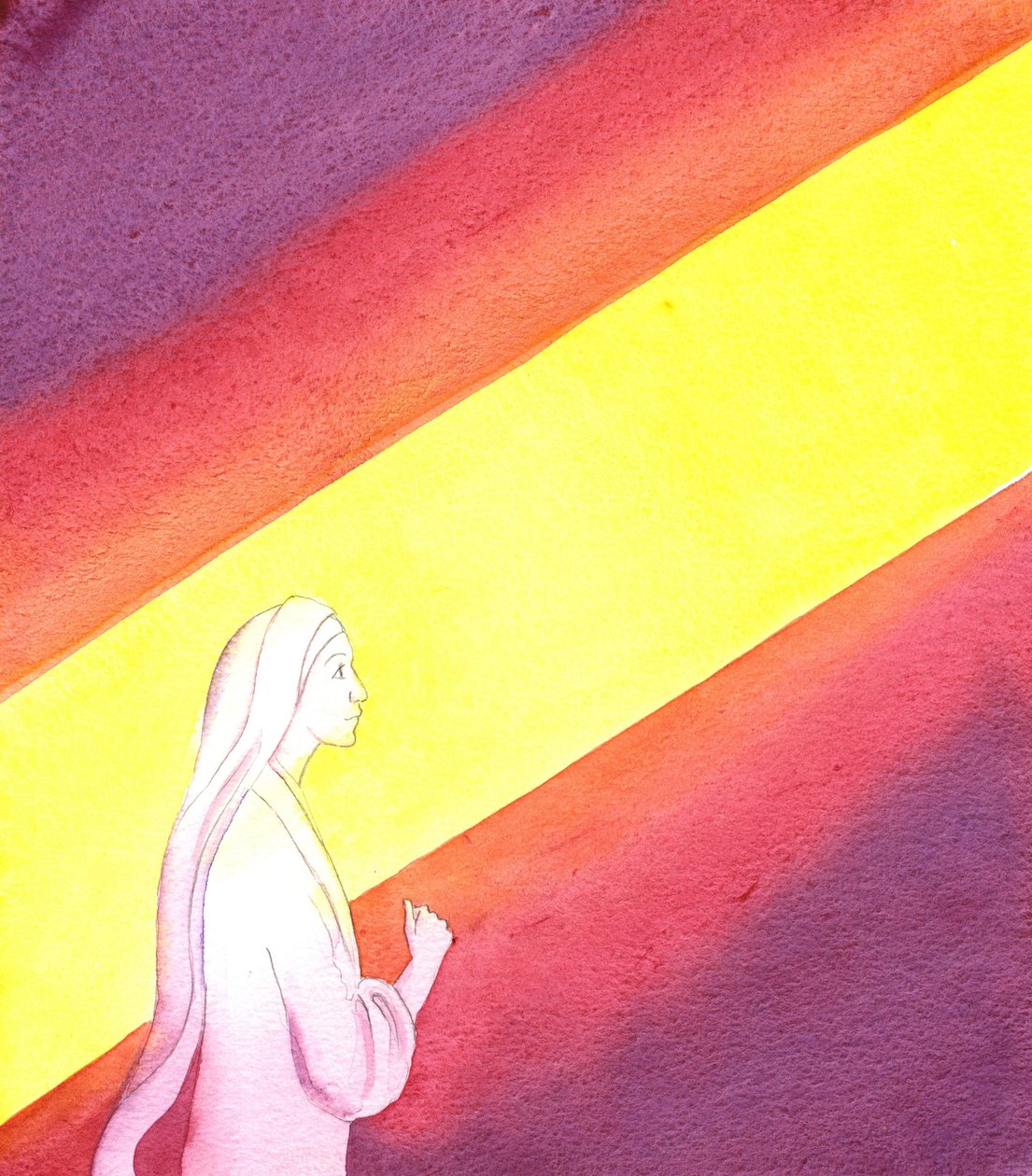 The Annunciation, 2001 (w/c paperilla) tekijältä Elizabeth Wang