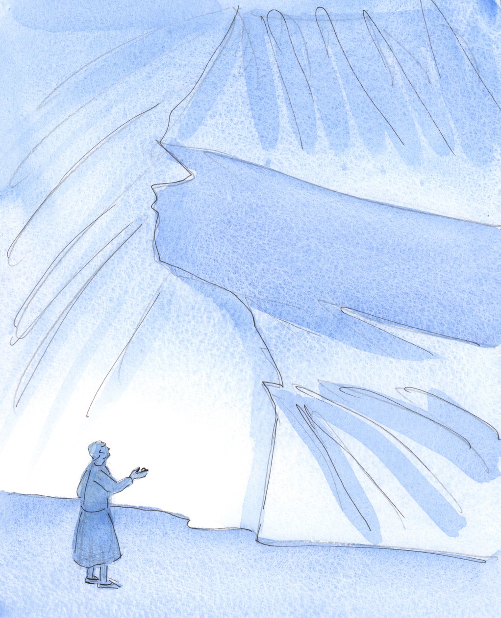 Herra näytti minulle ihmisen, jolla oli pieni kivi kädessään, mikä edusti sitä puhdasta rakkautta, jota hän osoittaa kaikkia kohtaan, 2004 (paperilla) tekijältä Elizabeth Wang