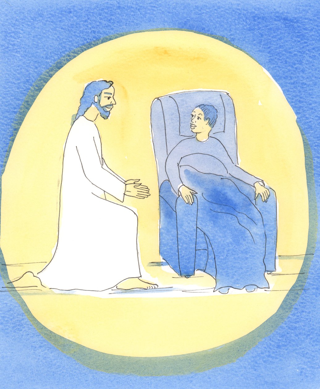 Herra tulee olemaan kanssamme, kun teemme "hengellisen yhteyden", 2004 (paperilla) tekijältä Elizabeth Wang