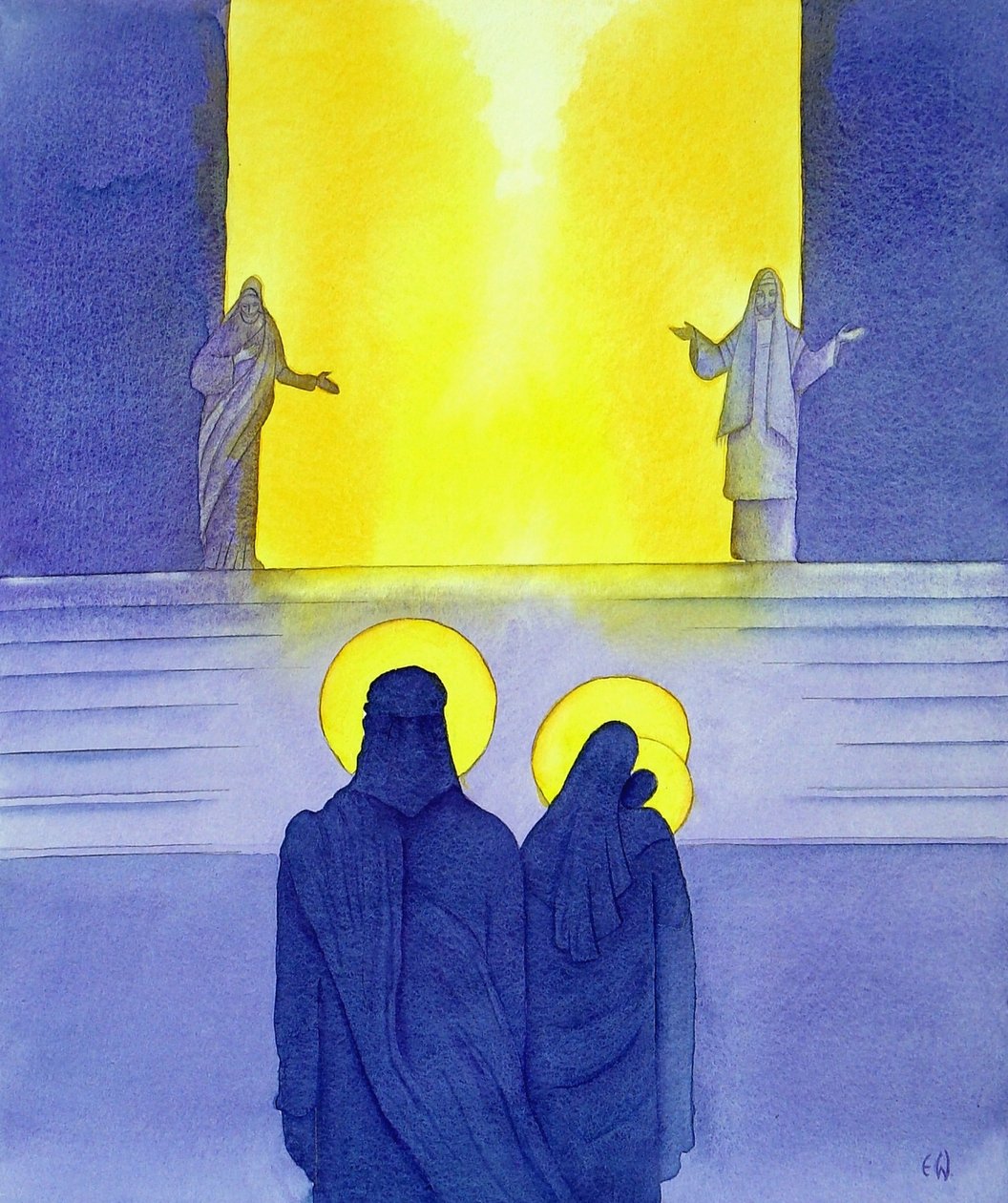The Presentation in the Temple, 2001 (w/c paperilla) tekijältä Elizabeth Wang