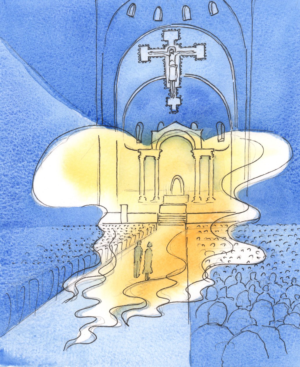 Kaikkien pyhä ja majesteettinen Jumala, jota ylistämme messussa, Kristuksen, Hänen Poikansa, kautta, on täällä, 2003 (paperilla) tekijältä Elizabeth Wang