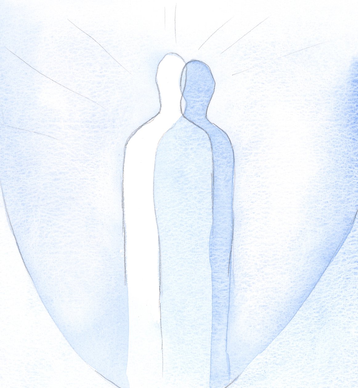 Sen, joka todella rakastaa Kristusta, tulee olla aidosti Hänen kaltainen: Kristuksen peilikuvana muille, toistaen Kristuksen huolenpitoa ja huolenpitoa., 2001 (w/c paperilla) tekijältä Elizabeth Wang