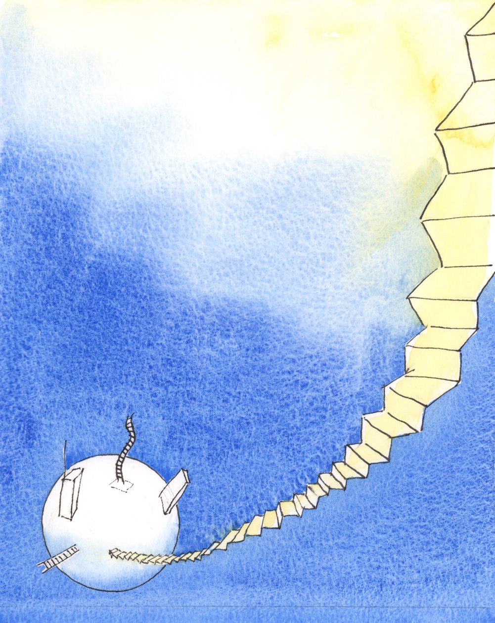 Miehet ovat ehkä yrittäneet päästä taivaaseen, 2004 (paperilla) tekijältä Elizabeth Wang