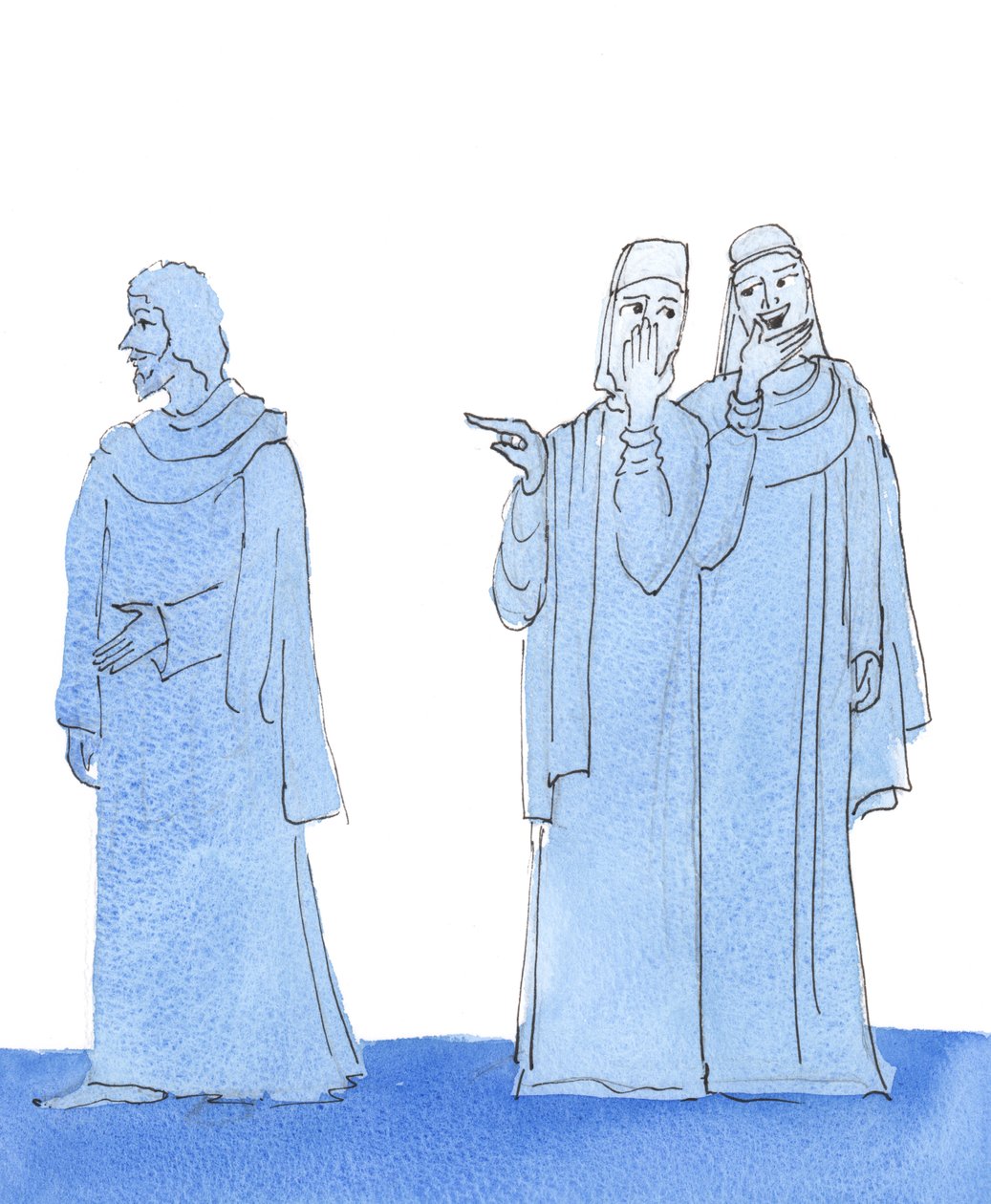Meidän on säilytettävä sisäinen rauha jokaisessa provokaatiossa, 2004 (w/c paperilla) tekijältä Elizabeth Wang