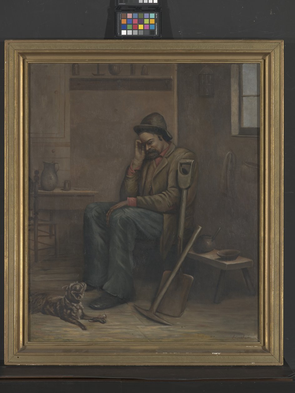 Out Of Work, päiväys tuntematon (öljy kankaalle) tekijältä Ellen M. Ingraham