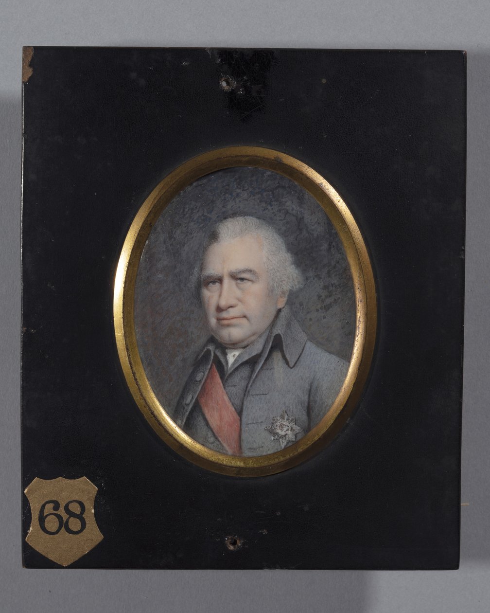 Sir Joseph Banks, luultavasti 1803 (akvarelli norsunluulla) tekijältä Ellen Sharples