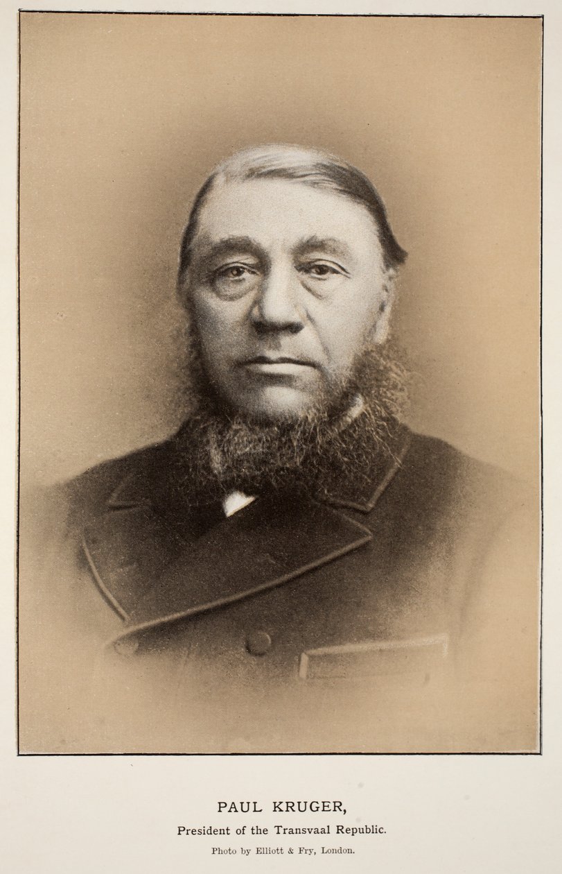Paul Kruger, Transvaalin tasavallan presidentti (seepiakuva) tekijältä Elliott und Fry Studio