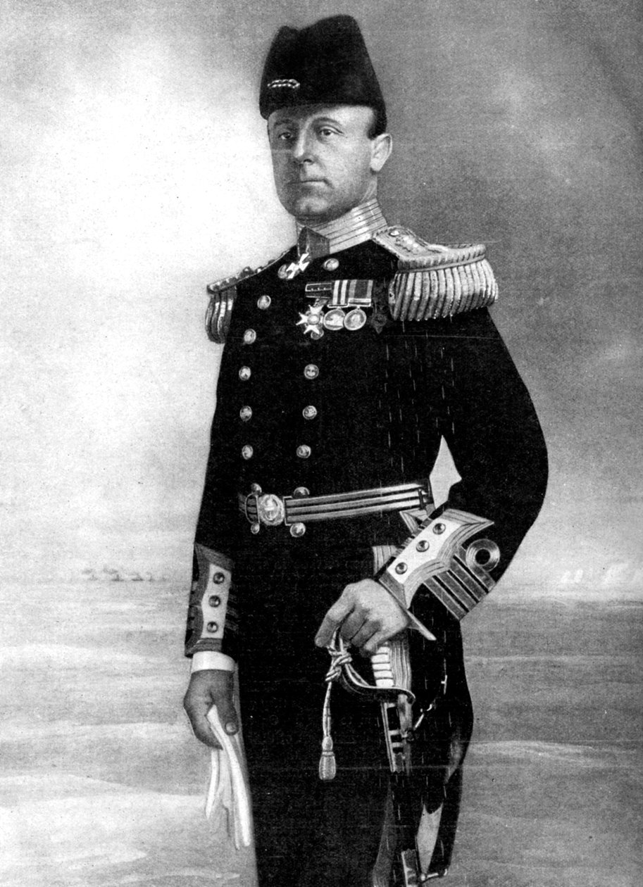 Amiraali Sir John Rushworth Jellicoe, ylipäällikkö, ensimmäinen maailmansota, 1914 tekijältä Elliott and Fry