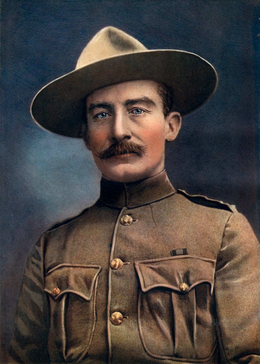 Eversti Baden-Powell, Britannian armeijan kenraaliluutnantti, 1902. tekijältä Elliott and Fry