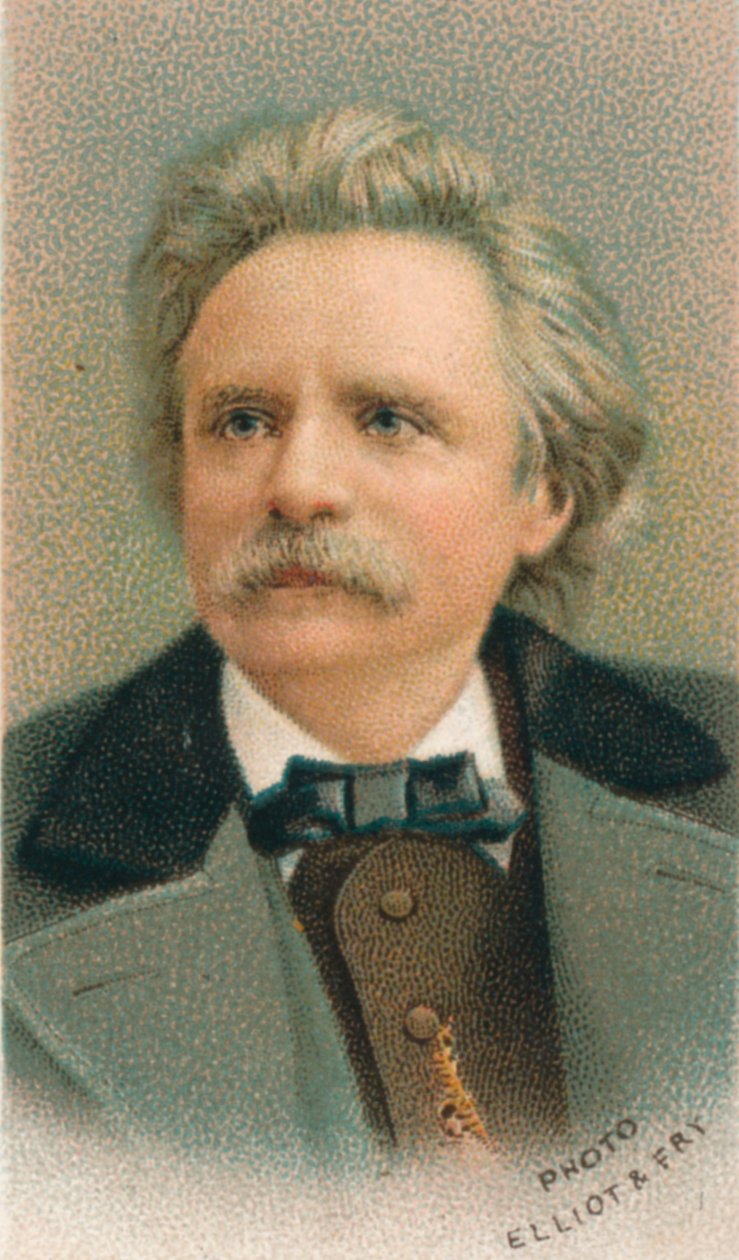Edvard Hagerup Grieg 1843-1907, norjalainen säveltäjä ja pianisti, 1911 tekijältä Elliott and Fry