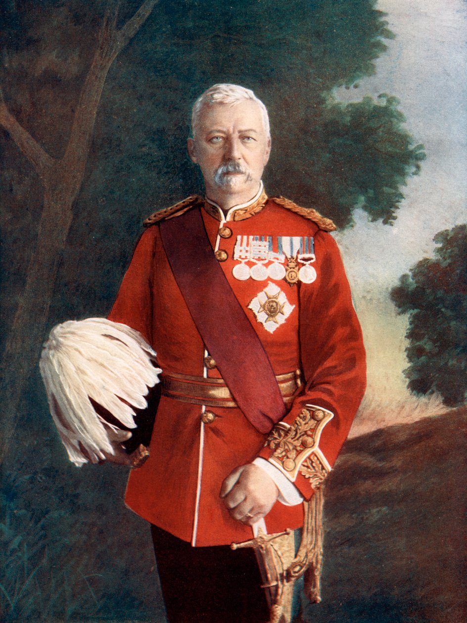 Kenraaliluutnantti Sir Robert Low, 1900 tekijältä Elliott and Fry