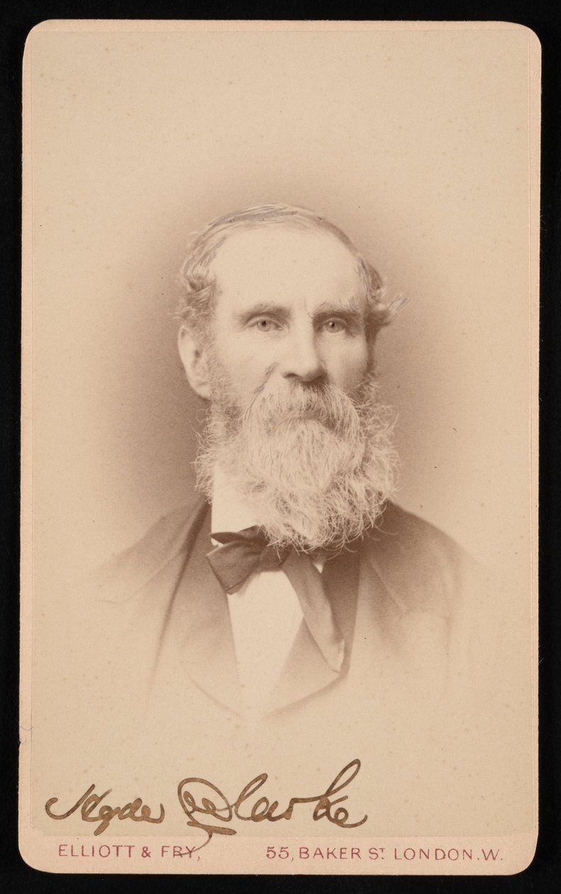 Hyde Clarken muotokuva 1815-1895, ennen vuotta 1876. tekijältä Elliott and Fry
