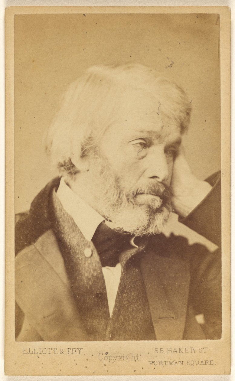 T[homas] Carlyle (1795 - 1881) tekijältä Elliott and Fry