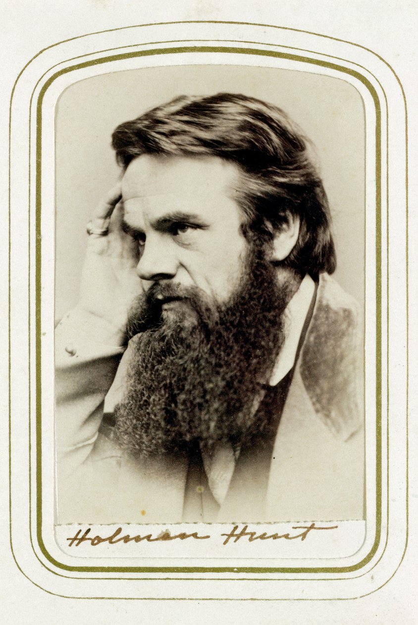 William Holman Hunt, englantilainen taiteilija, 1865 tekijältä Elliott and Fry