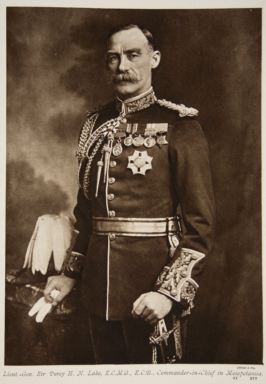 Kenraaliluutnantti Sir Percy H. N. Lake, 1914-19 tekijältä Elliott und Fry Studio