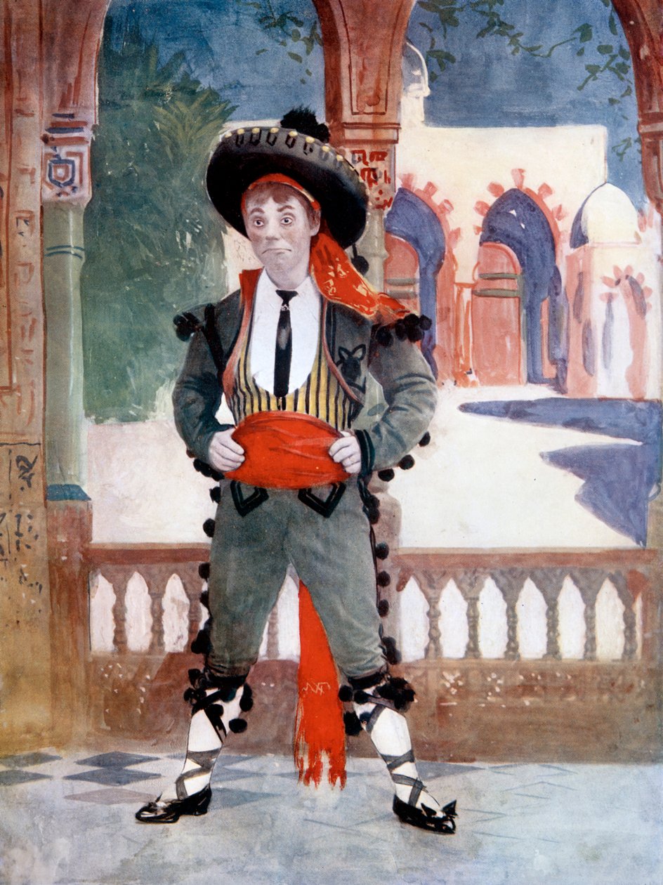 Edmund Payne elokuvassa The Toreador, vuodelta 1902. tekijältä Ellis and Walery