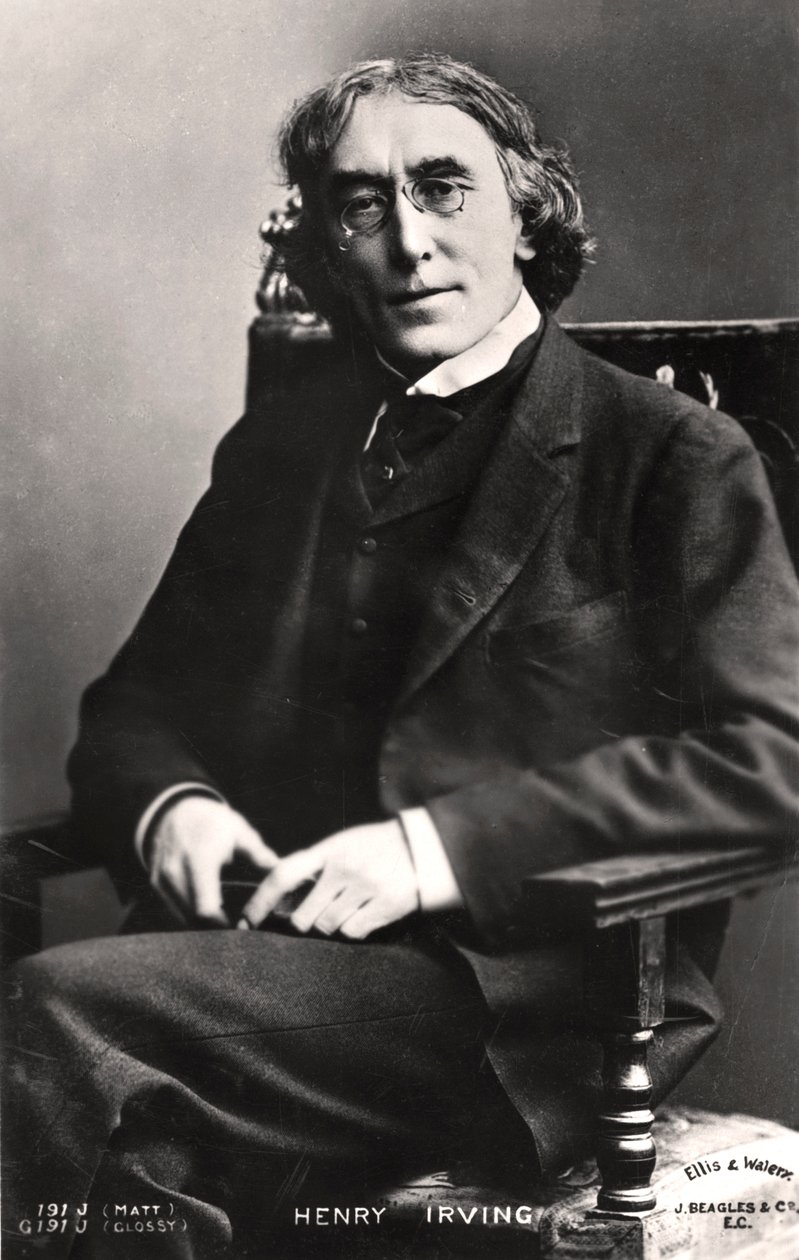 Harry Brodribb Irving 1870-1919, englantilainen näyttelijä, 1905. tekijältä Ellis and Walery