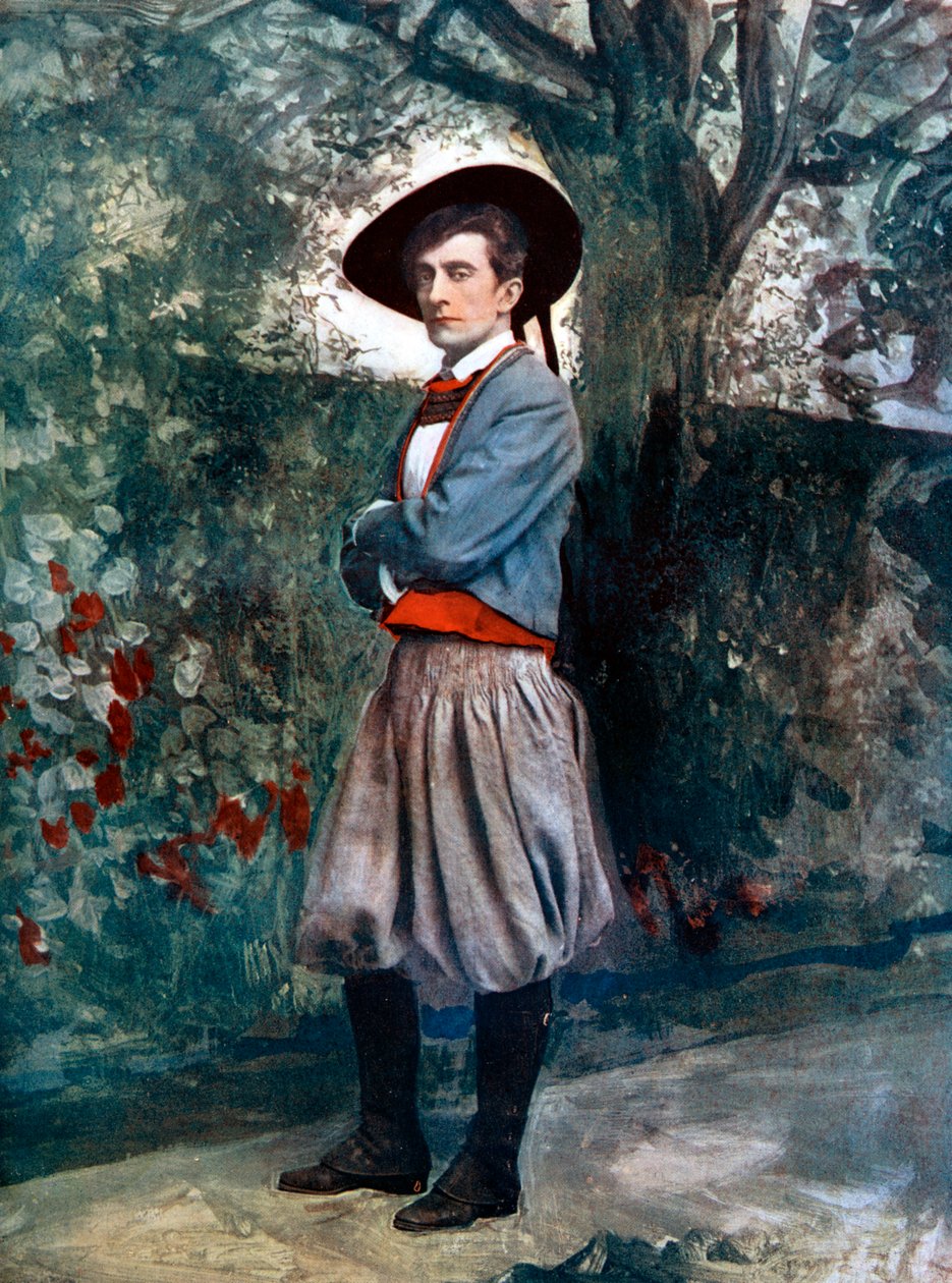 Sir Johnston Forbes-Robertson teoksessa Juudaksen sakramentti, vuodelta 1902. tekijältä Ellis and Walery
