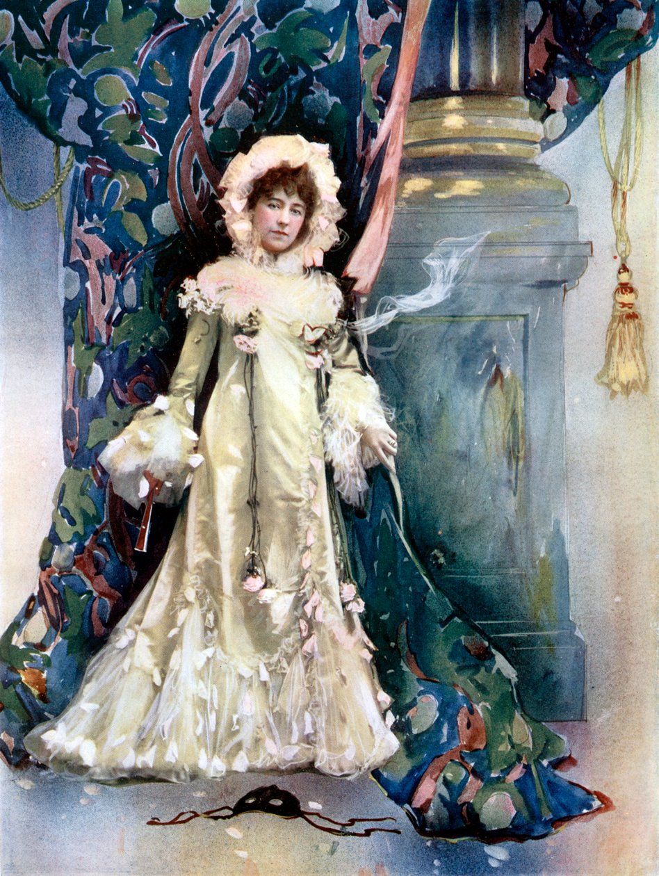 Vane Featherstone teoksessa The Price of Peace, c1902. tekijältä Ellis and Walery
