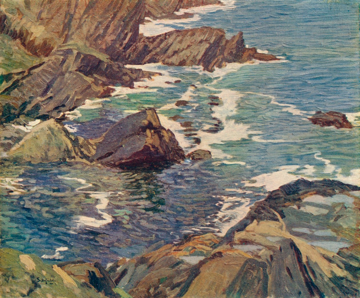 "A Cornish Cove", vuodelta 1912 tekijältä Elmer Schofield