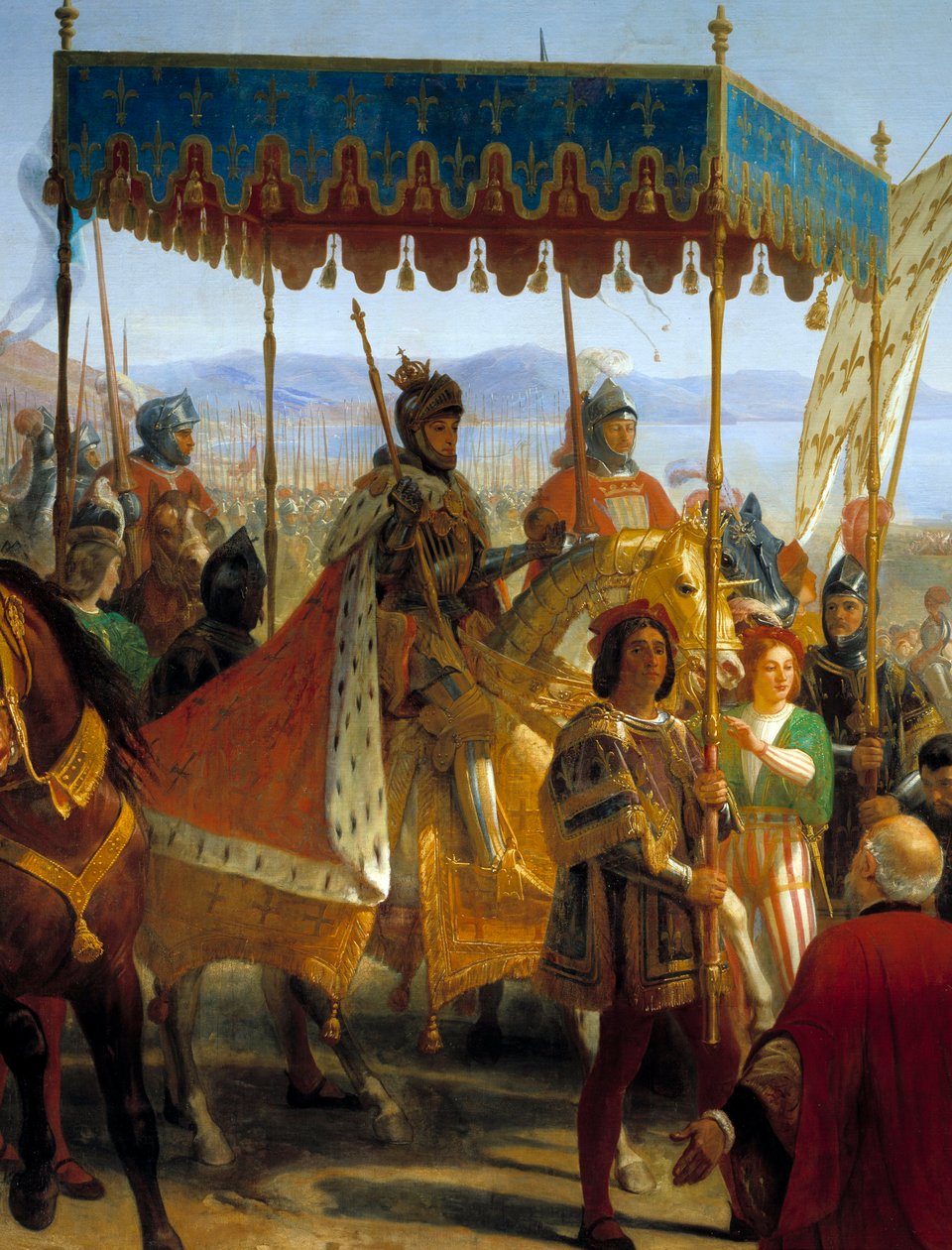 Kaarle VIII:n (1470-1498) saapuminen Napoliin tekijältä Eloi Firmin Feron