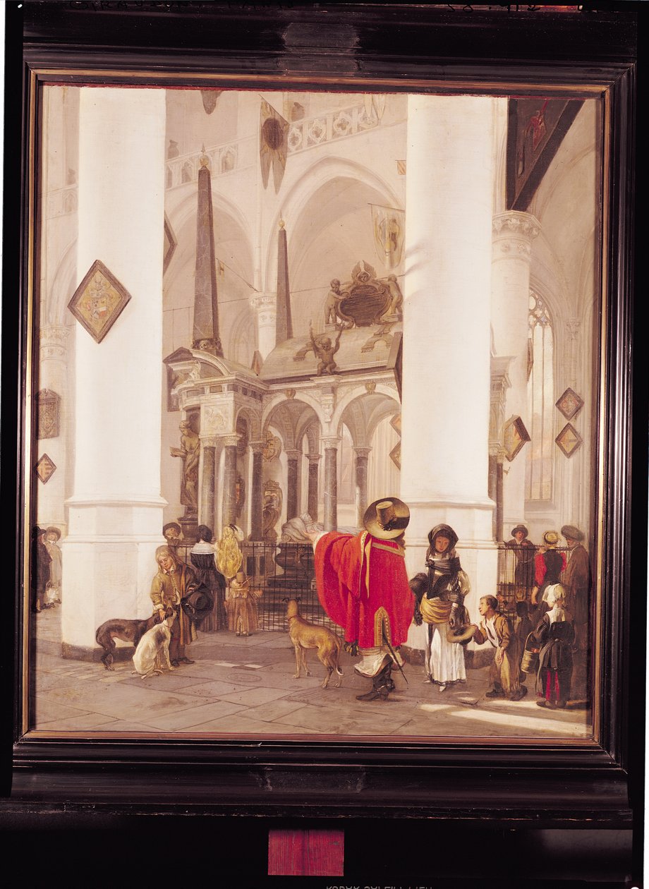 Delftin uuden kirkon sisätilat, 1656 tekijältä Emanuel de Witte