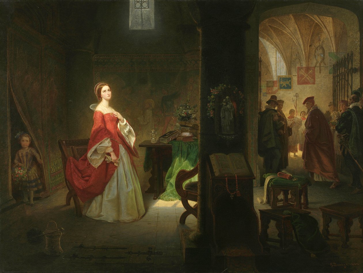 Prinsessa Elizabeth tornissa, 1860 tekijältä Emanuel Gottlieb Leutze