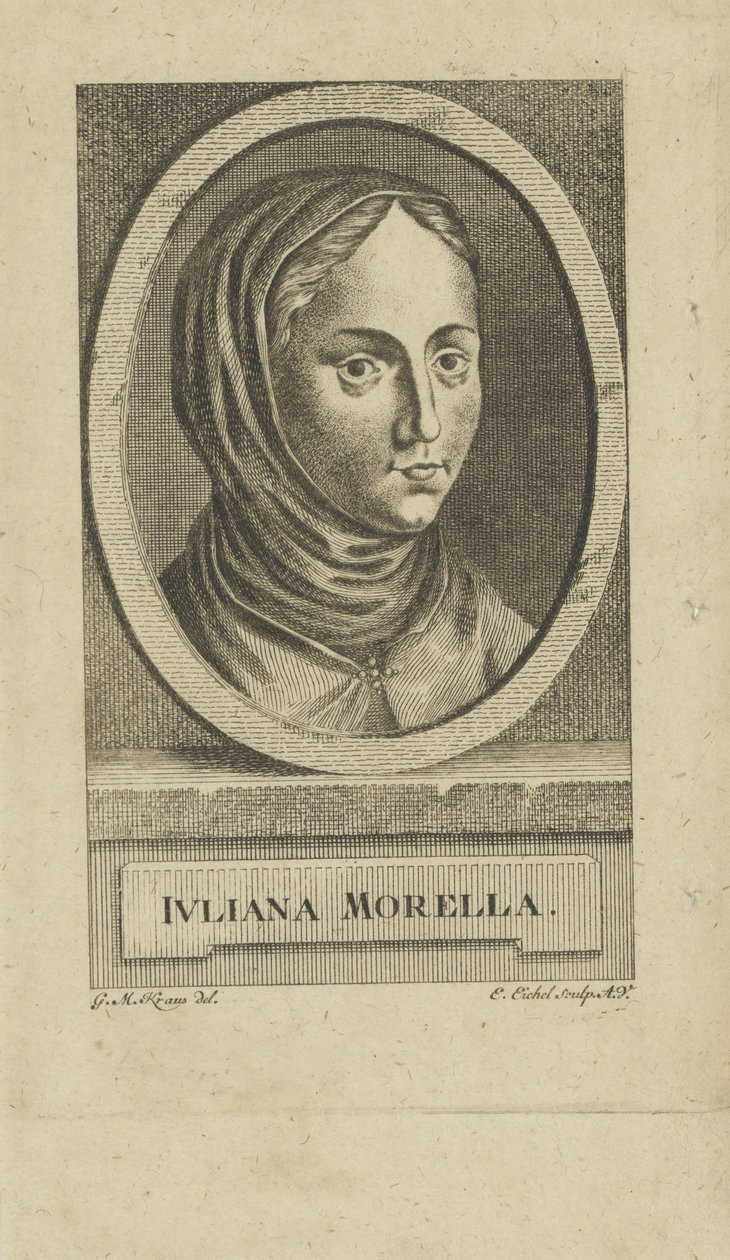 Juliana Morellin muotokuva 1594-1653, ennen vuotta 1777. tekijältä Emanuel Eichel