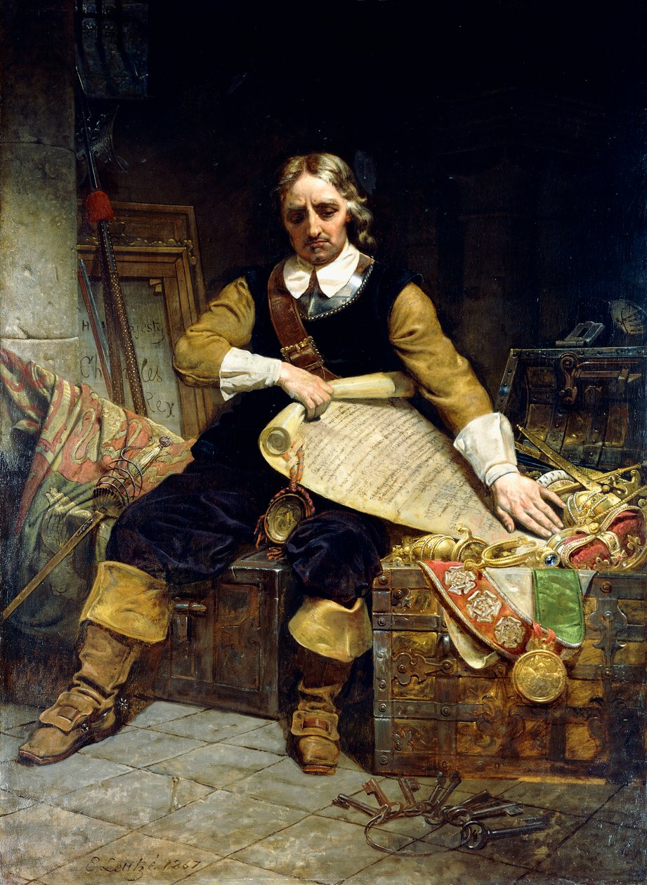 Oliver Cromwell, 1867 tekijältä Emanuel Gottlieb Leutze