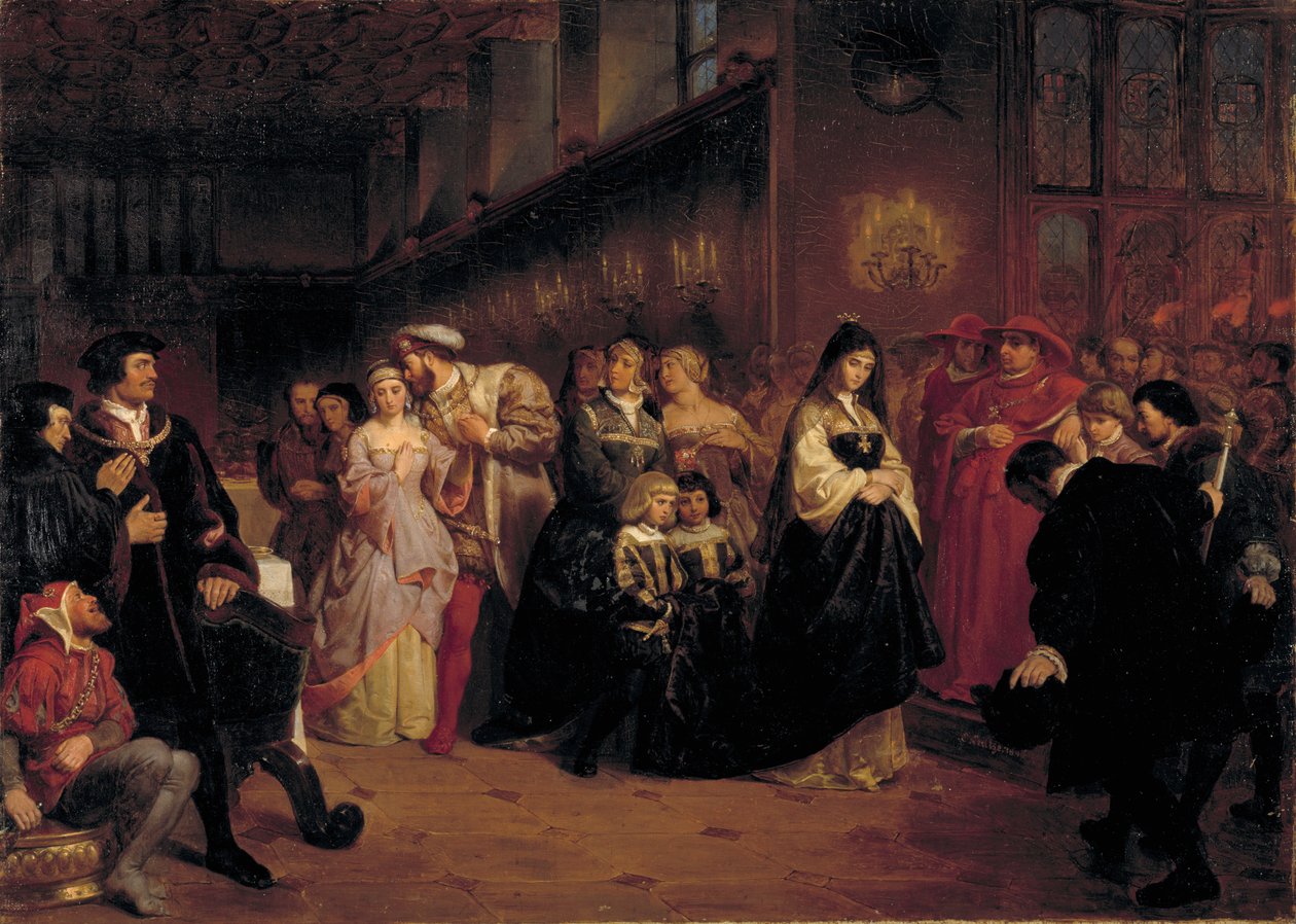 Anne Boleynin seurustelu, 1846. tekijältä Emanuel Gottlieb Leutze