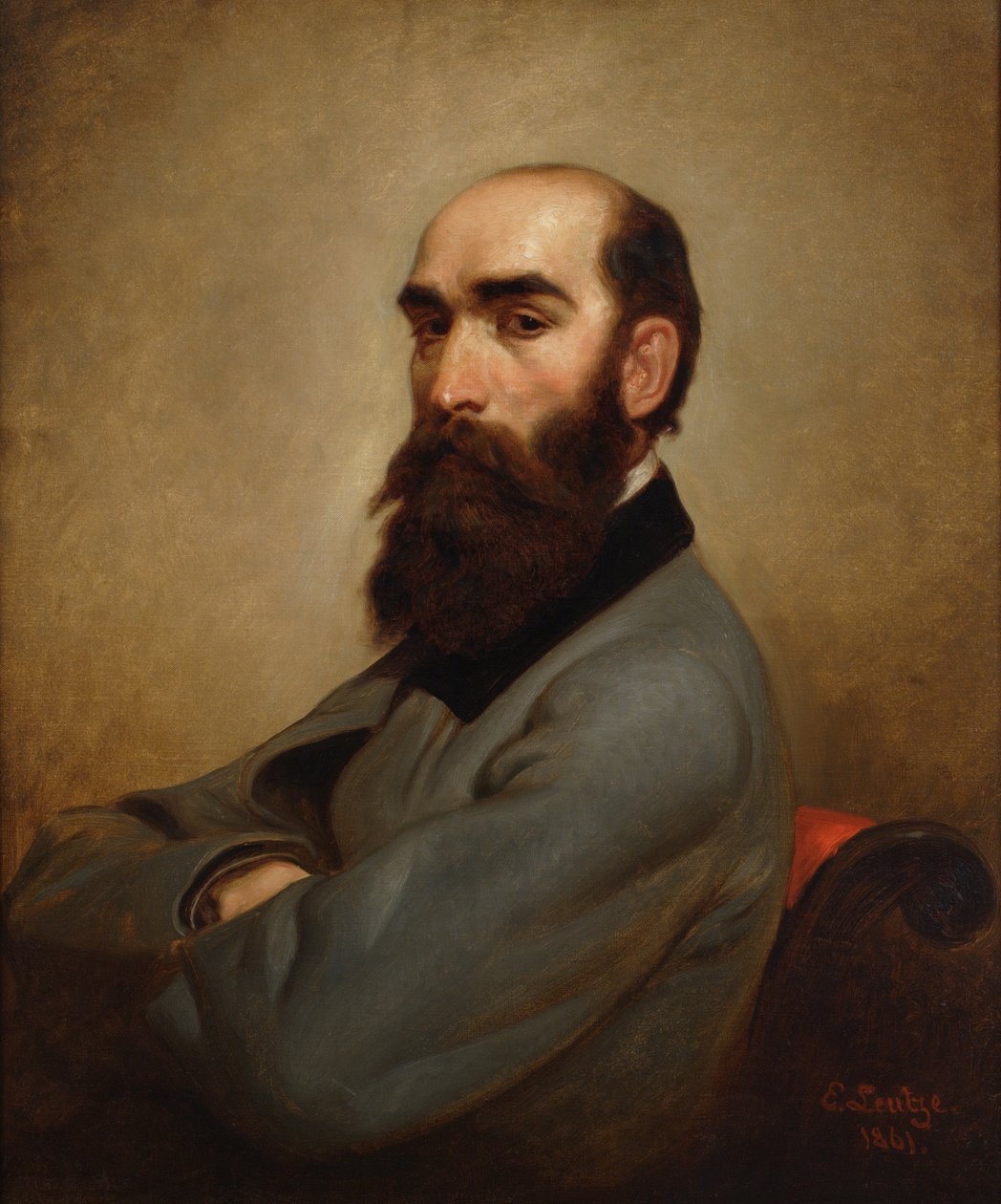 Worthington Whittredge, 1861 tekijältä Emanuel Gottlieb Leutze