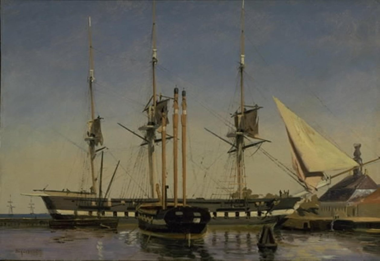 La Fregate "Niels Juel" prop de la Guàrdia Principal a Nyholmfinnish tekijältä Emanuel Larsen