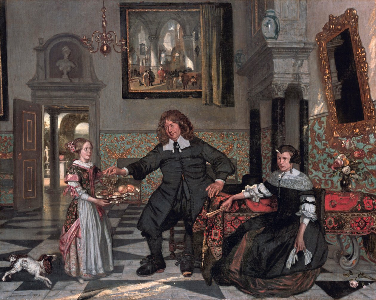Perheen muotokuva sisätilassa (Pieter de Graeffin perhe) tekijältä Emanuel de Witte