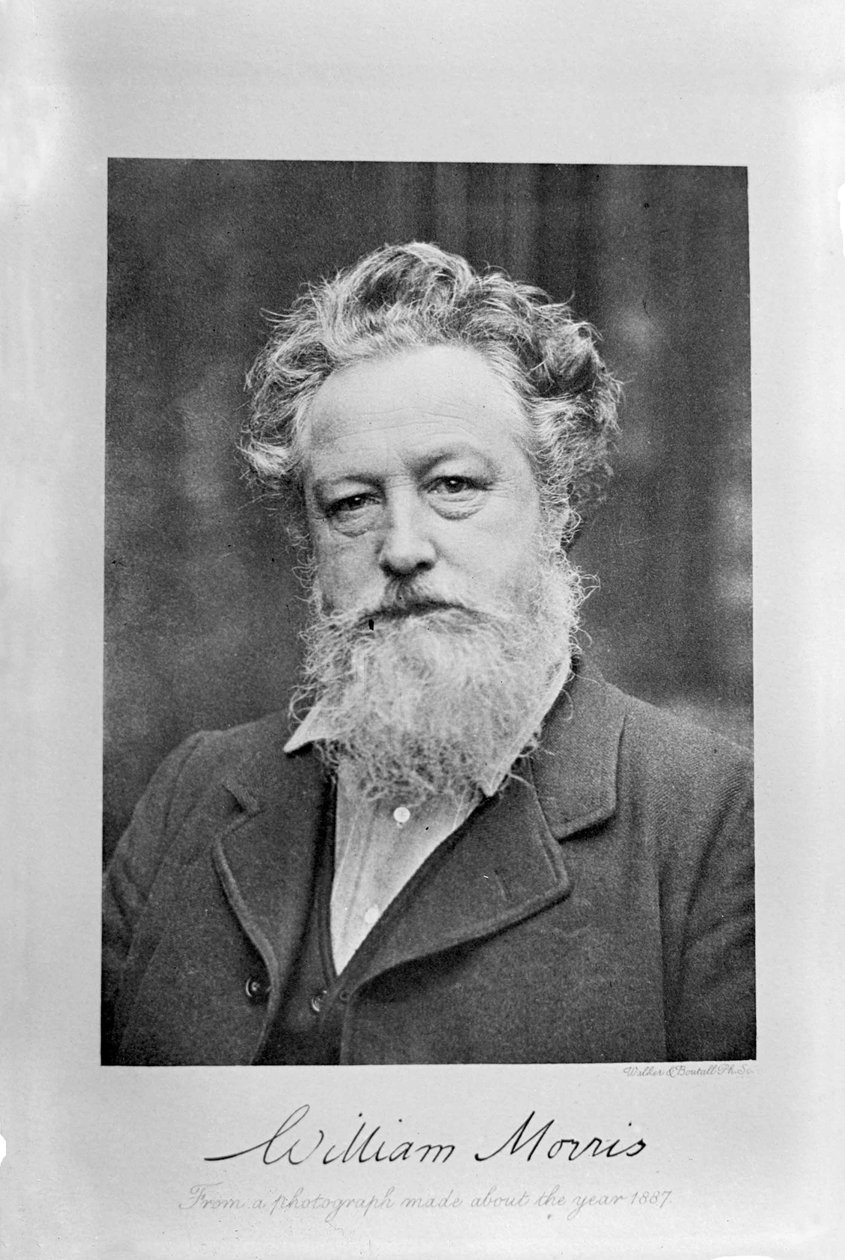 William Morrisin muotokuva, noin 1887. tekijältä Emery Walker