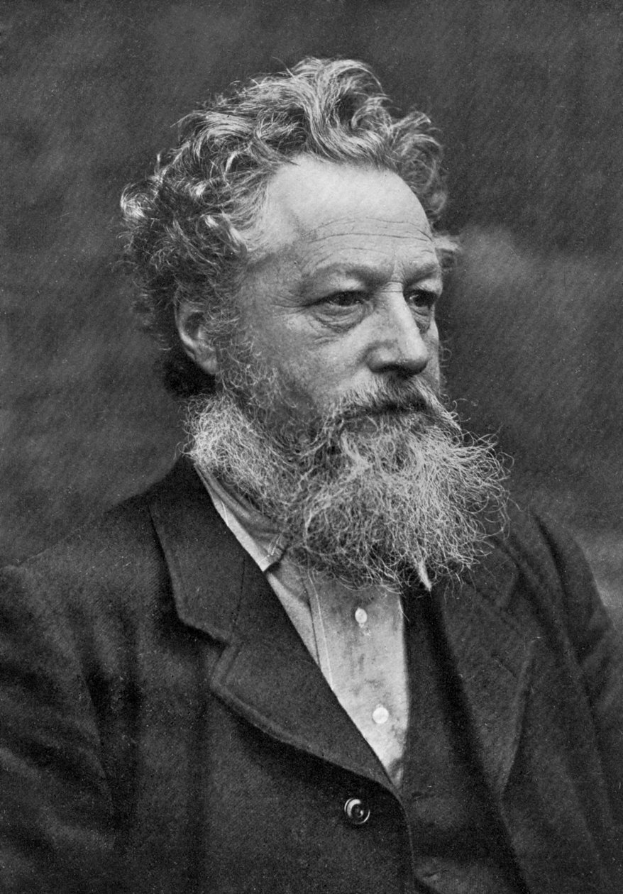 William Morris, englantilainen taiteilija, kirjailija, sosialistiaktivisti ja ekososialismin pioneeri, 1911. tekijältä Emery Walker